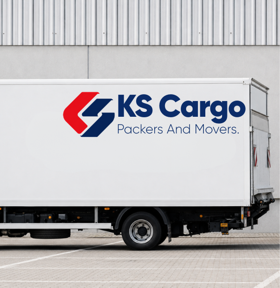 small truck with logo